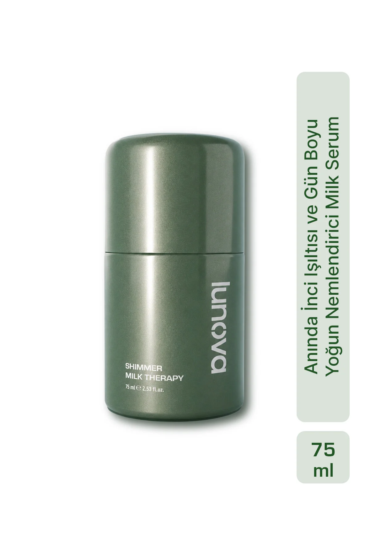 Lunova Anında İnci Işıltısı, Güçlü Bariyer, Gün Boyu Yoğun Nemlendirici Milk Serum 75ml
