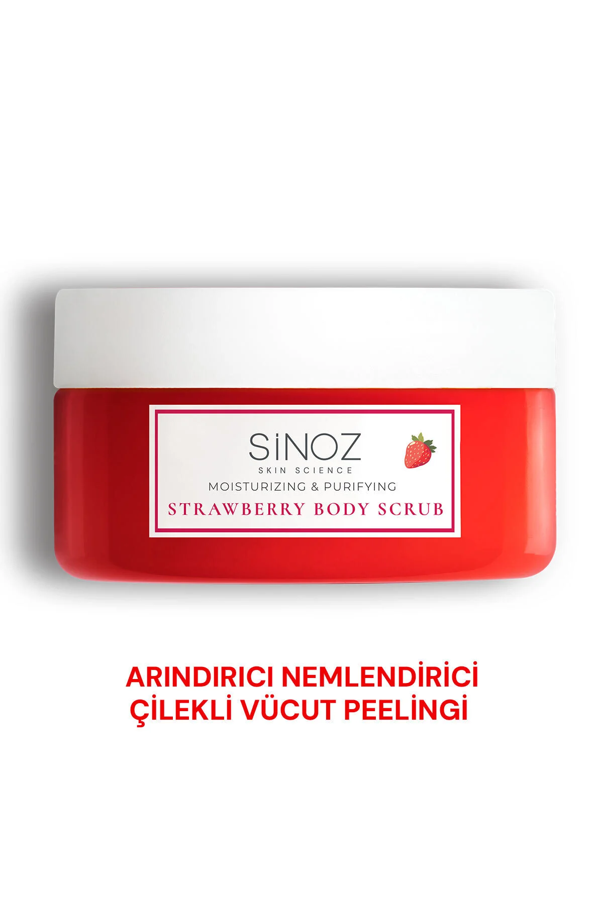 Sinoz Body Scrub Besleyici Arındırıcı Nemlendirici Çilekli Vücut Peelingi 300 gr