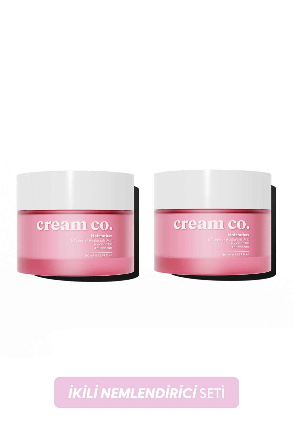 Cream Co. İkili Moisturizer Canlandırıcı Cilt Tonu Eşitleyici Aydınlatıcı Su Bazlı Nemlendirici Yüz Kremi Seti