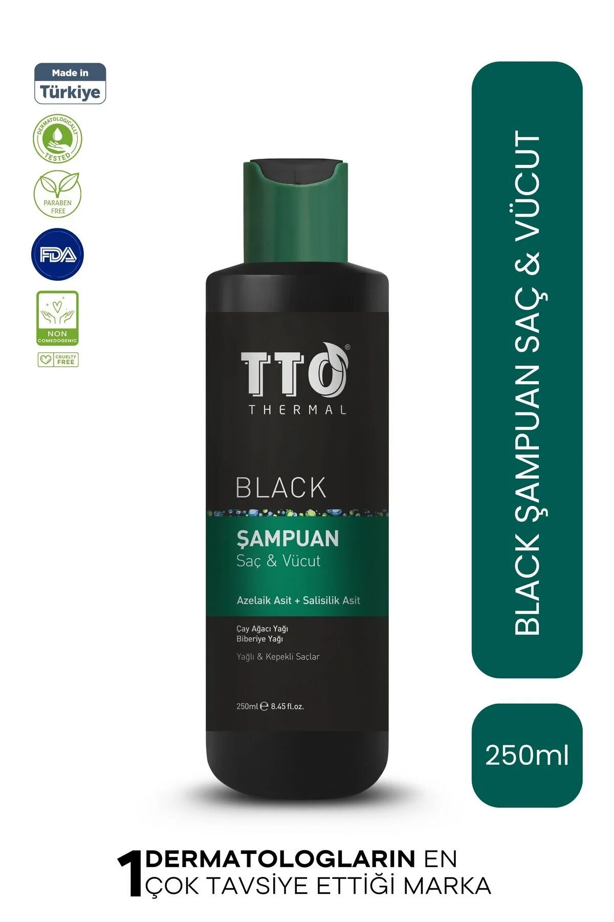 TTO Thermal Black Şampuan - Arındırıcı Bakım 250 ml