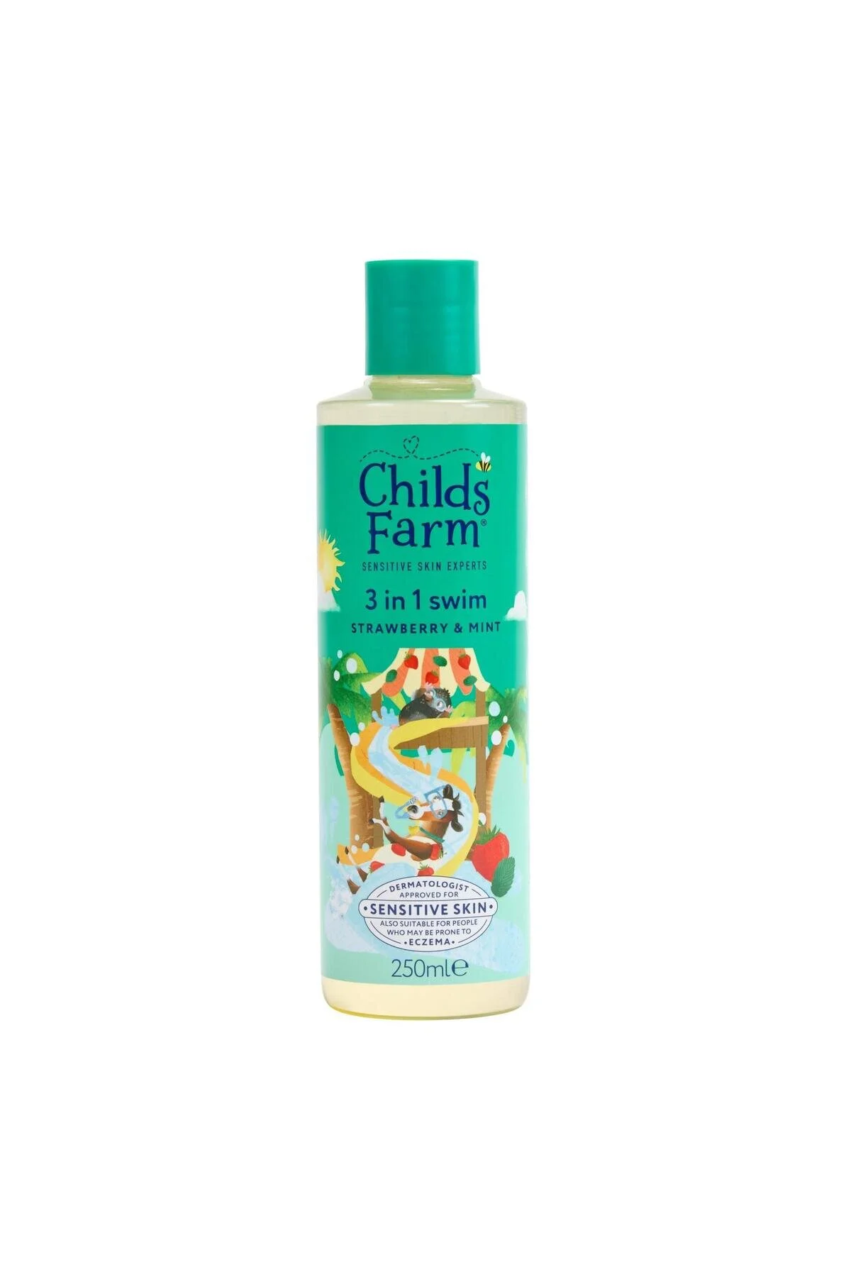 Childs Farm Çilek ve Organik Nane Özlü 3'ü 1 Arada Yüzme Sonrası Çocuk Şampuan 250ml