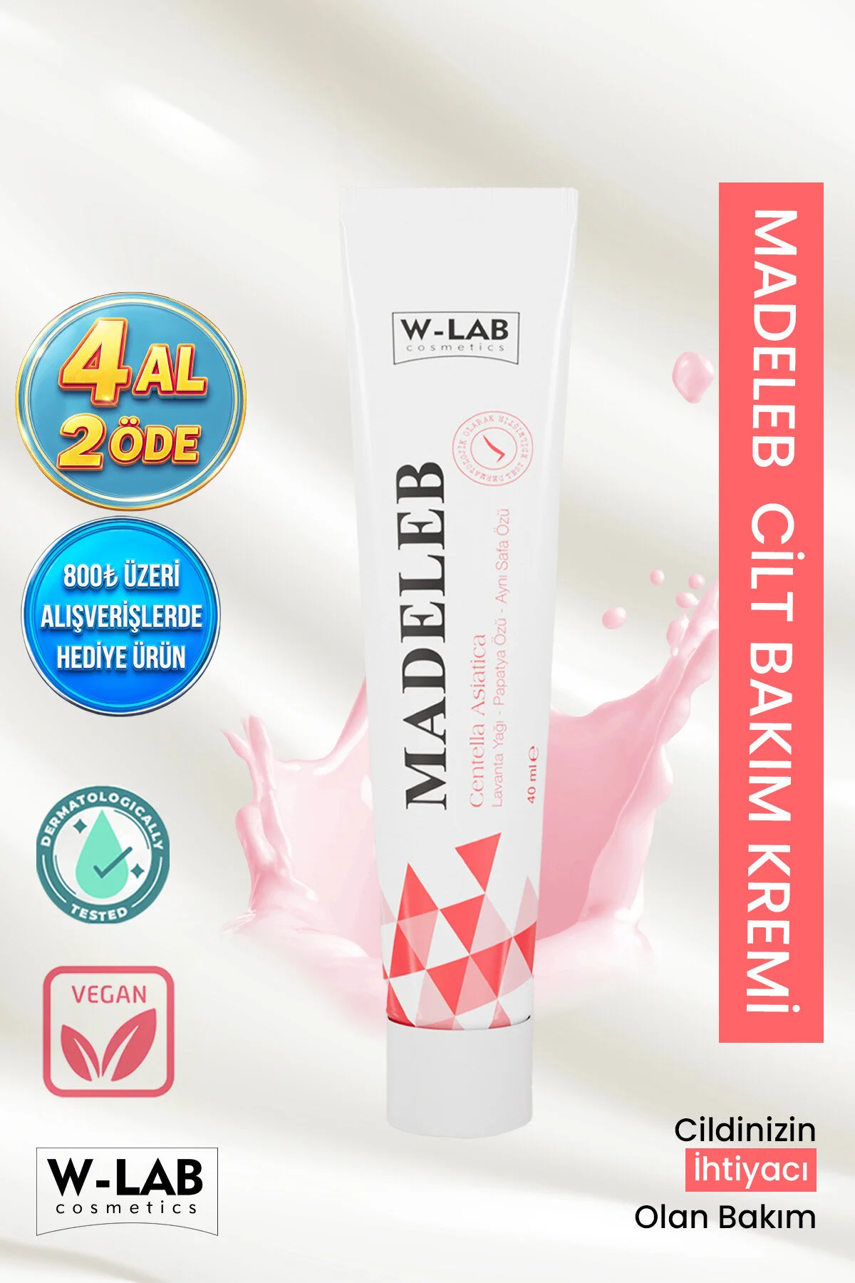 W-Lab Cosmetics Madeleb Cilt Bakım Kremi 40 ml