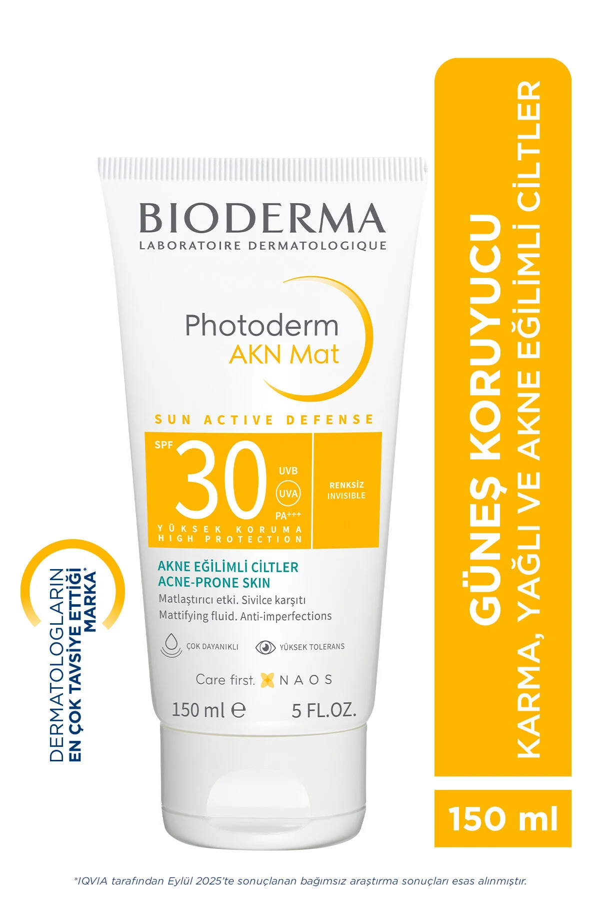 Bioderma Photoderm AKN Mat SPF30 Yağlı & Akne Eğilimli Ciltler Sivilce Karşıtı Güneş Kremi 150 ML